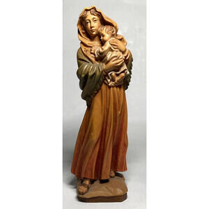 ANRI ~ Hand Carved & Gilded ~ Madonna of the Streets ~ by Ulrich Bernardi ~ 6"